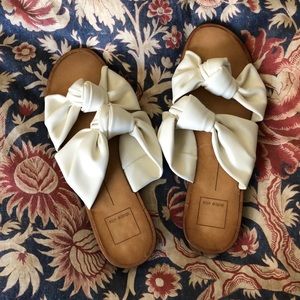 White summer sandals